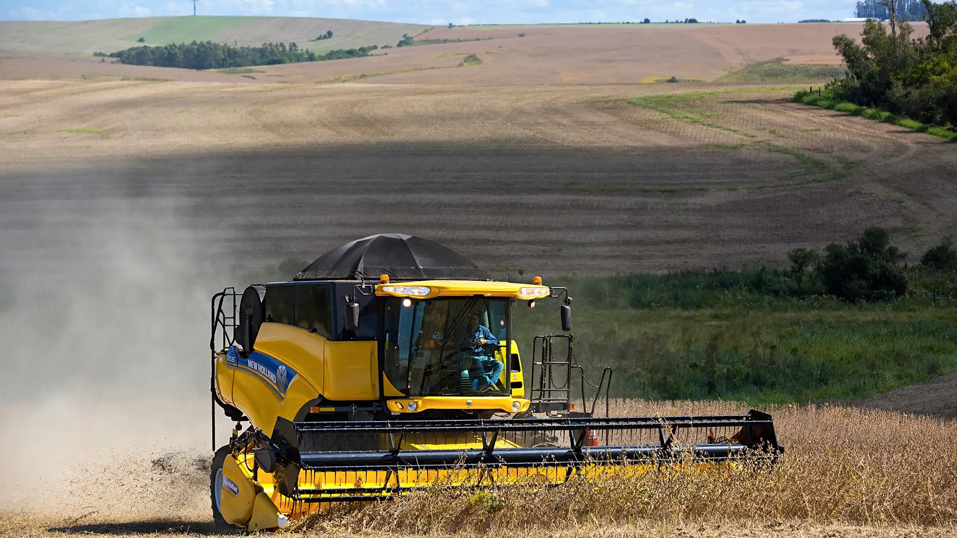 colheitadeiras-new-holland-modelo-cr-em-campo-colhendo
