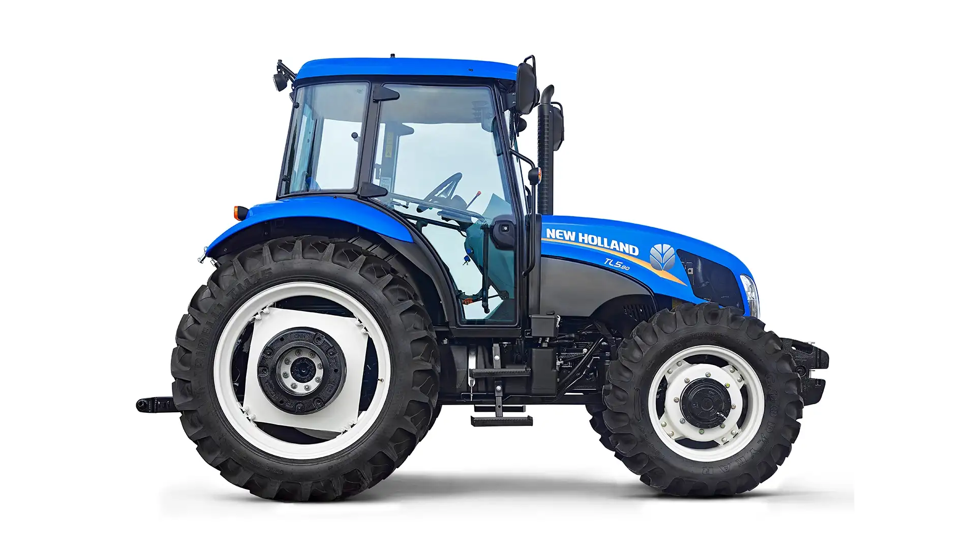 trator-new-holland-modelo-tl5-Trator-em-estudio-visao-lateral-direita