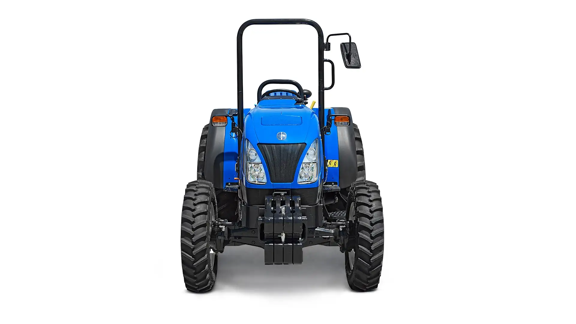 trator-new-holland-modelo-tt55-em-estudio-visao-frontal