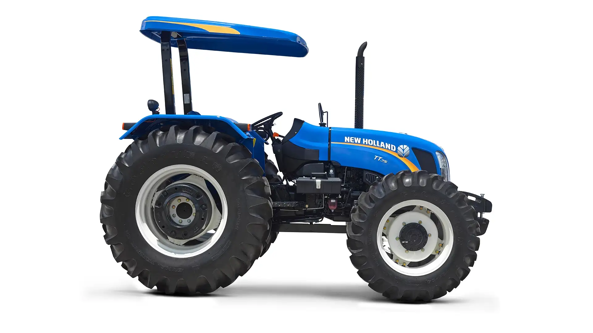 trator-new-holland-modelo-tt55-em-estudio-visao-lateral-direita